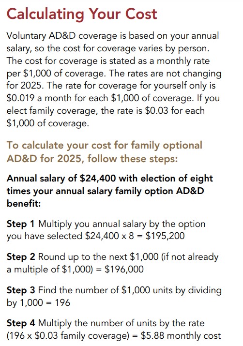 AD&D Rates